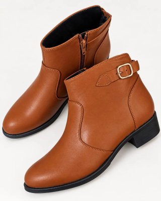 Botines de mujer color marrón