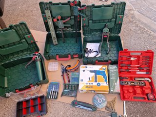 Set de 3 maletínes con herramientas