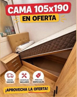 Cama canapé 105x190 nuevo !