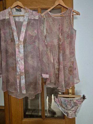 Conjunto de Lencería 3 Piezas Estampado M/L. 18 eu