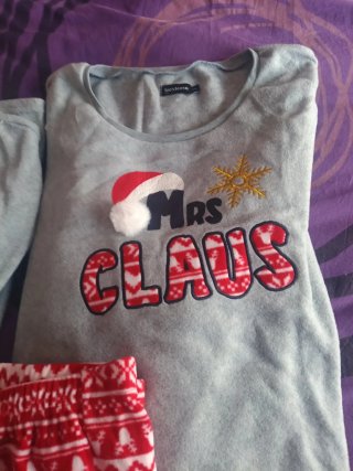 Pijamas de Navidad Mrs Claus Talla XXL son dos