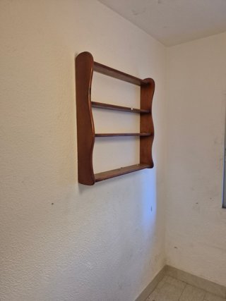 Estantería de Pared Rústica de Madera