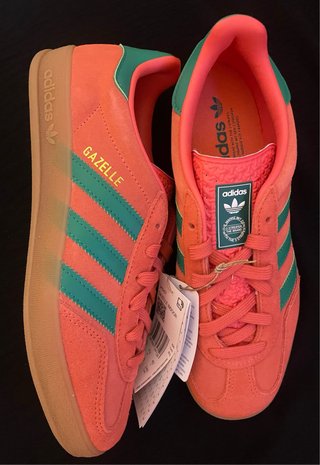 Zapatillas Adidas Gazelle Naranja y Verde