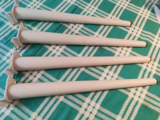 Patas para Mesa Auxiliar Blancas 4x4€