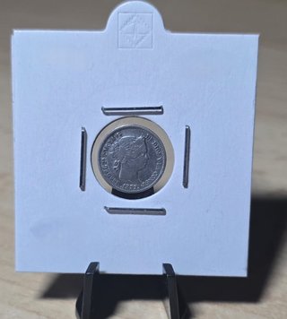 1 real 1859 Isabel II plata moneda antigua