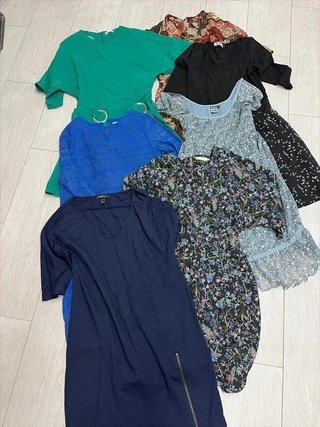 Lote 7 vestidos mujer Mango Kiabi talla M
