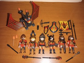 Playmobil-Lote Caballeros Burnham Novelmore.