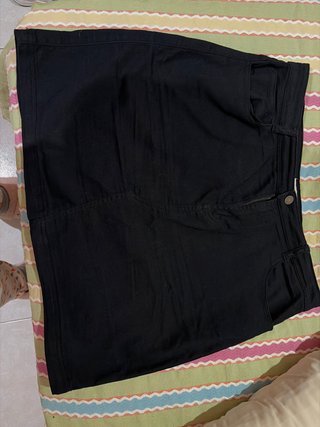 Falda vaquera negra