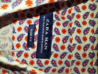 Camisa Estampada Zara Man Talla M