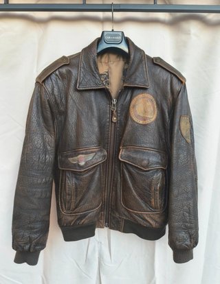 Chaqueta cuero aviador