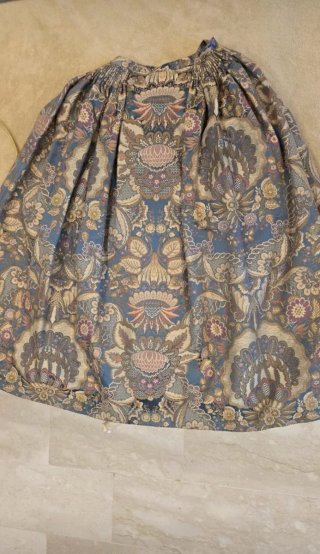 Falda de fallera regional azul T38