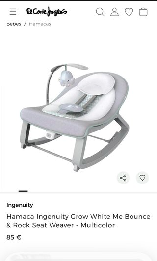 Hamaca Ingenuity Grow White Me Bounce & Rock
