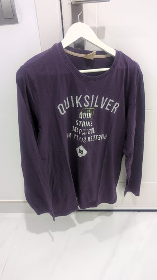 Camiseta Manga Larga Quiksilver Morada