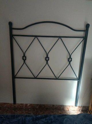 2 Cabeceros de Forja Azul 105cm
