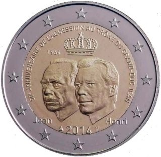 2 € Luxemburgo 2014 Duque Jean