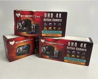 3 Cámaras de Acción Icefox UHD 4K