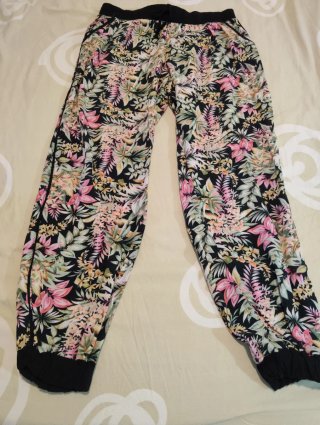 Pantalones Estampado Floral Talla 38
