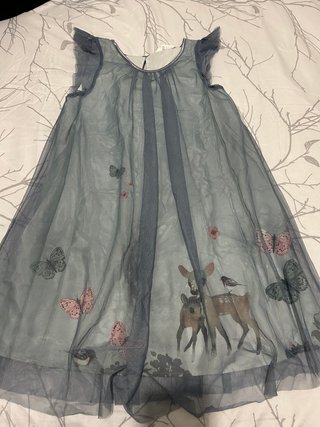 Vestido de Tul con Estampado