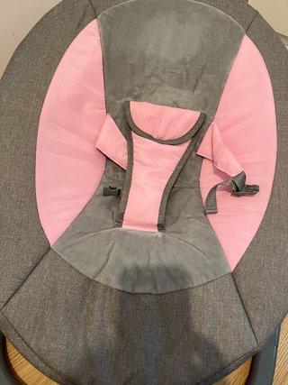 Hamaca Eléctrica para Bebé Gris y Rosa