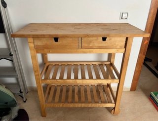 Carrito de cocina IKEA de madera