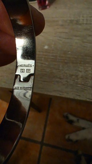 Brazalete Hermès Plateado