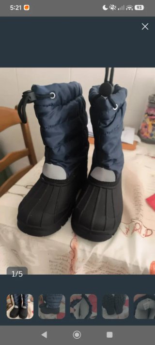 Botas de Nieve para Niño Talla 32-33