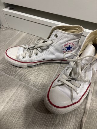 Zapatillas Converse Piel Blancas Talla 37.5
