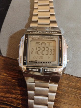 Reloj Casio Data Bank Plateado