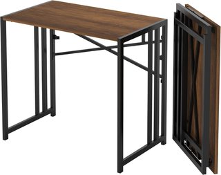 Escritorio plegable 90cm sin montaje caoba