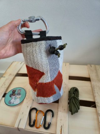 NUEVA Magnesera de Escalada Bouldee Gris Marrón