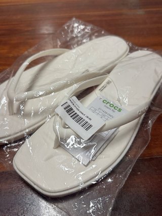 Chanclas Crocs Miami Flip Blancas Talla 38-39