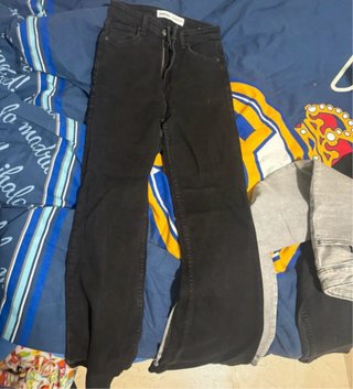 Pantalones Vaqueros Negros Bershka