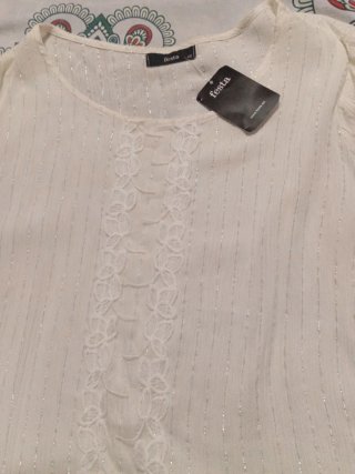 Blusa blanca Festa Talla XL