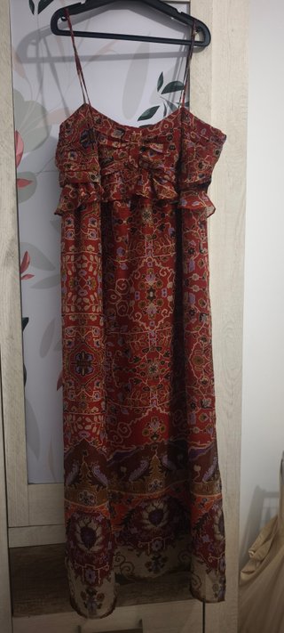 Vestido largo estampado
