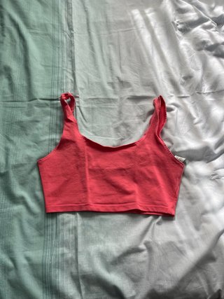 Top corto rosa talla S