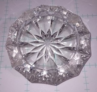 Cenicero Vintage de Cristal Tallado