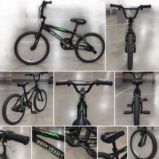 Bicicleta BMX Negra y Verde