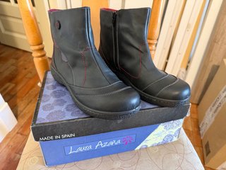 Botines Laura Azaña Medison negros talla 40