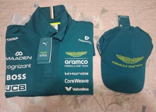 Polo y Gorra Aston Martin F1