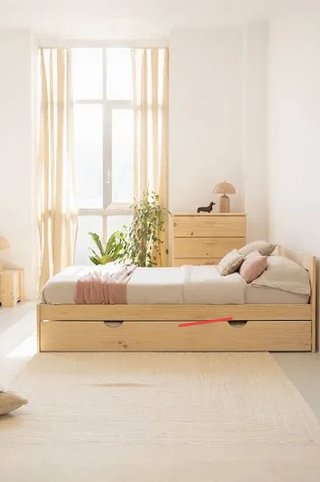 Cama Nido de Madera de Pino 90x200