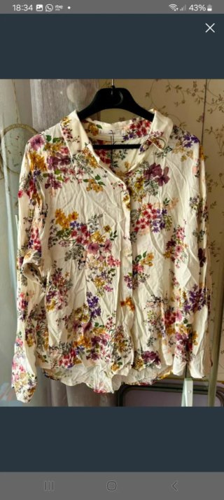 Camisa de flores Mango