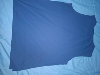 Camiseta Deportiva Sin Mangas Azul