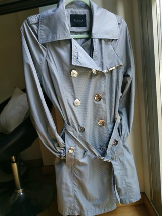 Gabardina Gris y negro Fracomina