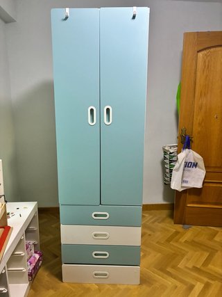 Habitación Smastad IKEA Azul y Blancos