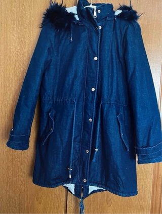 Parka Azul con Capucha