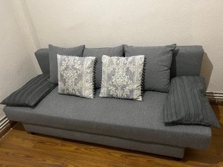 Sofá-cama gris