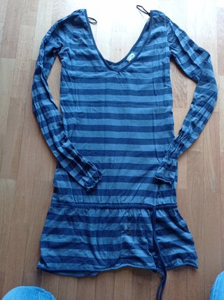 Vestido de Rayas Azul