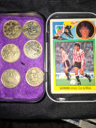 Cromo Guerrero Athletic Club y Monedas 6 mon. 20ce