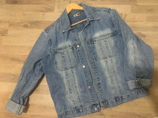 Cazadora Vaquera Oversize Azul