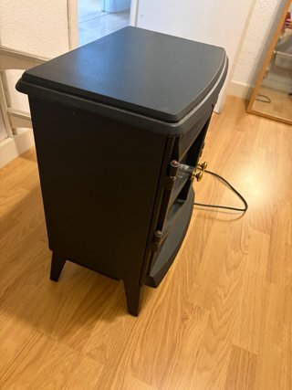 Chimenea eléctrica negra